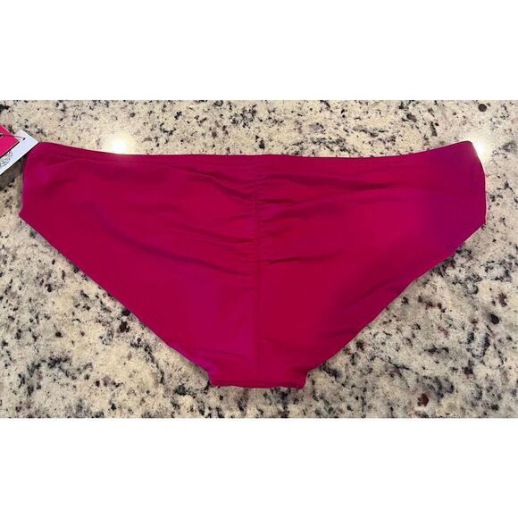 Vince Camuto Shirred Smooth Fit Cheeky Bikini Bottom - Picture 4 of 6